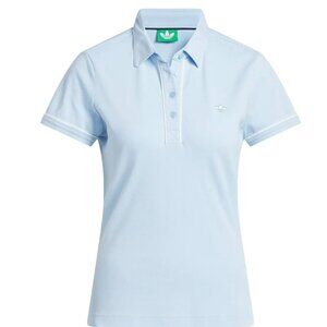 adidas originals Womens Twistknit Trefoil Polo in Color Clear Blue size Small
